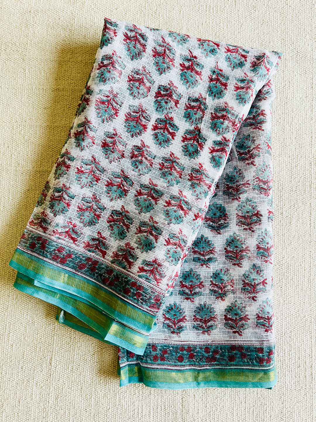 ALLOVER MUGHAL BOOTI PRINT KOTA DUPATTA