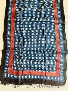 MINIMAL & CLASSY INDIGO LINEN DUPATTA