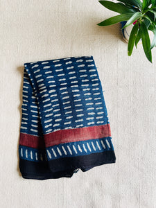 MINIMAL & CLASSY INDIGO LINEN DUPATTA
