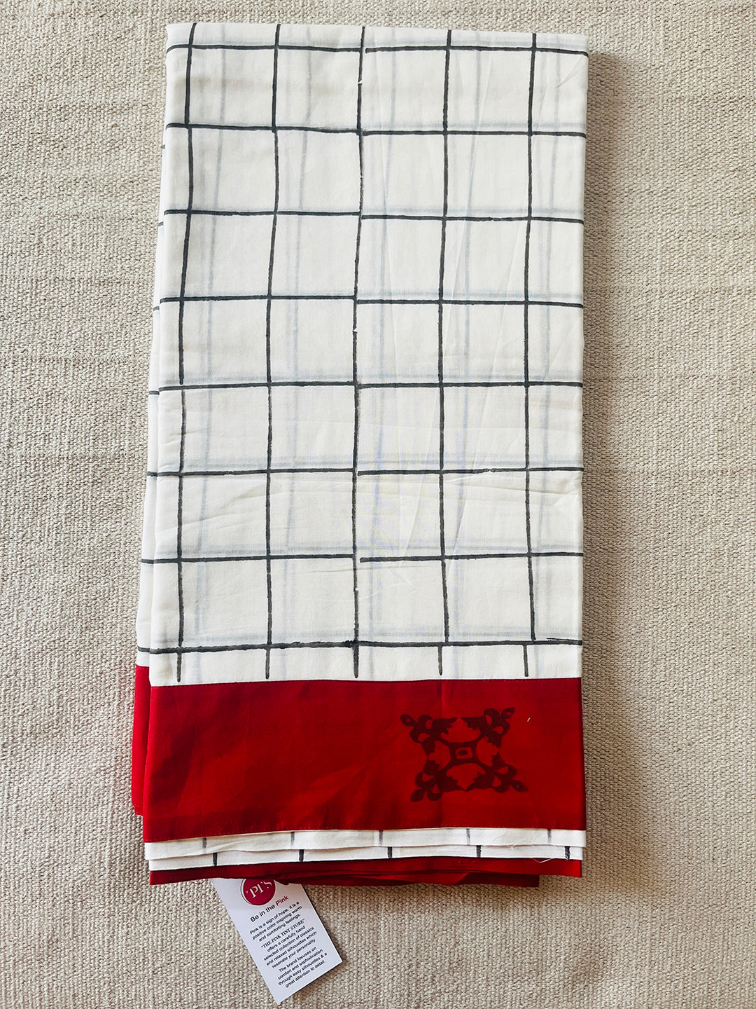 "OUT OF THE BOX" MULMUL HAND BLOCK PRINTED SAREE