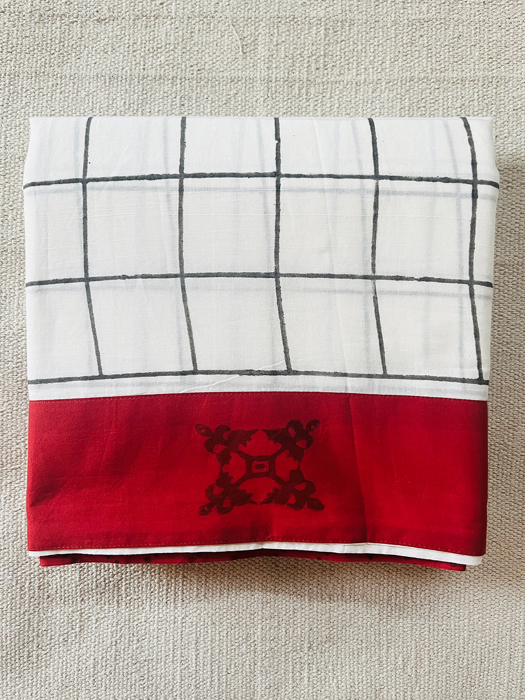 "OUT OF THE BOX" MULMUL HAND BLOCK PRINTED SAREE