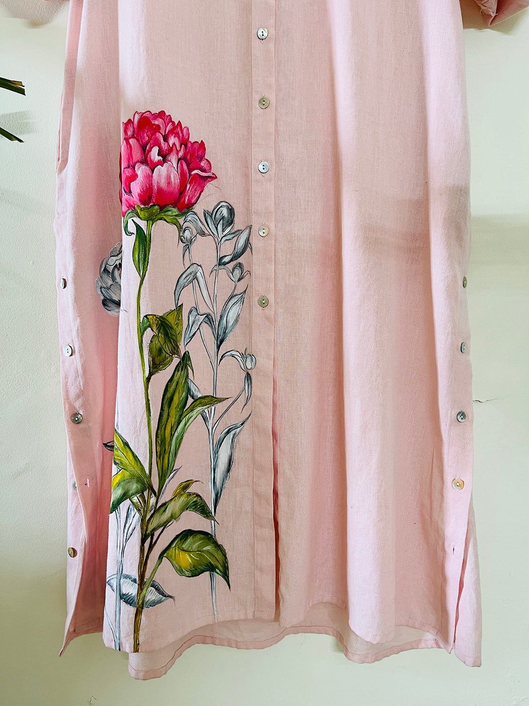 EXCLUSIVE- HAND PAINTED RELAXED LONG SHIRT