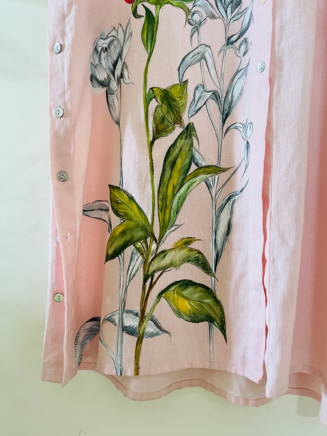 EXCLUSIVE- HAND PAINTED RELAXED LONG SHIRT