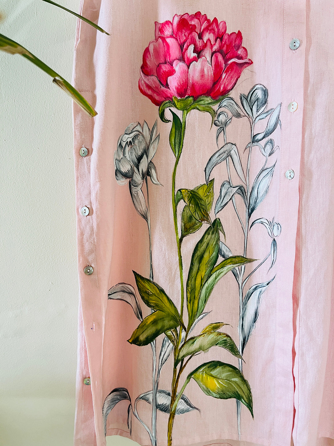 EXCLUSIVE- HAND PAINTED RELAXED LONG SHIRT