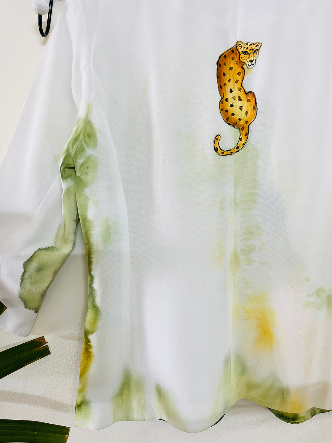 EXCLUSIVE- HAND PAINTED TROPICAL RESORT BLAZER (pre-loved & upcycled)