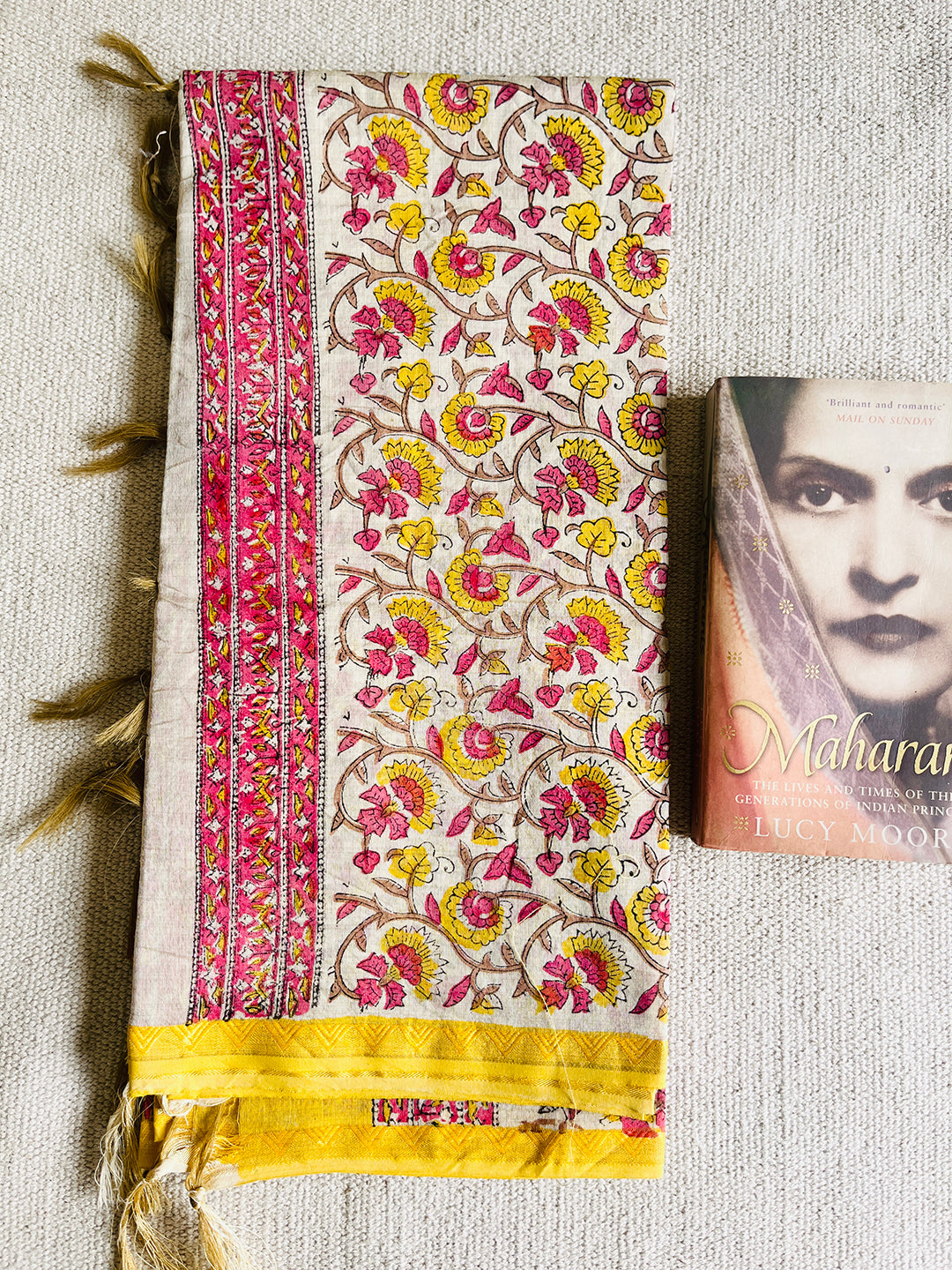 "BIG FLORAL BUNCHES" COTTON DUPATTA