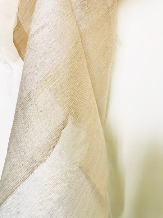 HAND-WOVEN SILK CHANDERI TUSSAR DUPATTA