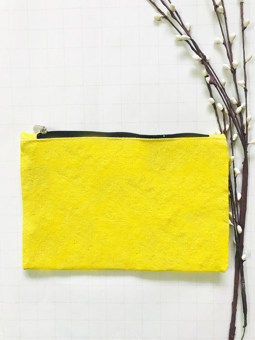 YELLOW "S" ALPHABET MULTIPURPOSE POUCH (SOLD OUT)
