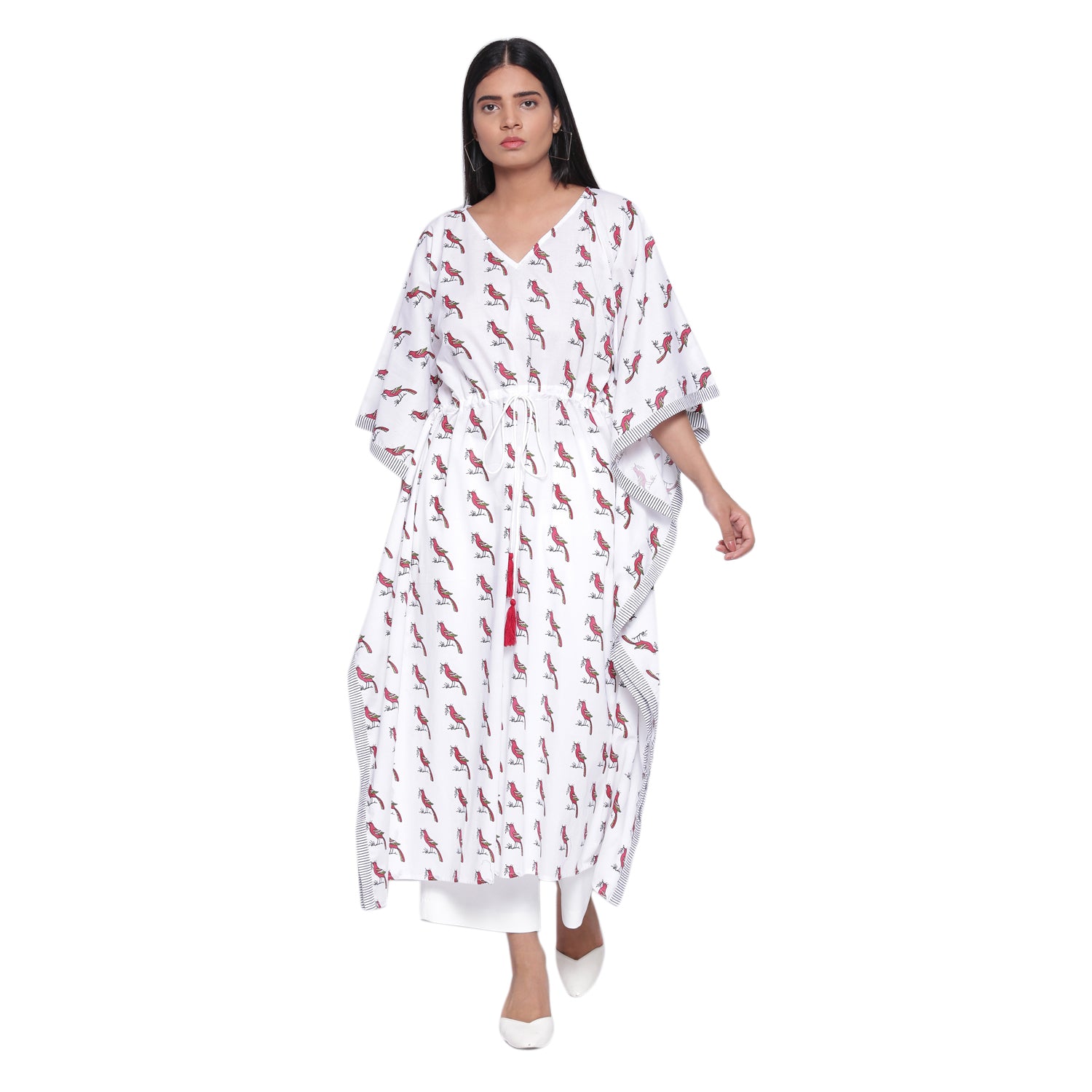 "CHIRPING BIRDS" LONG KAFTAN