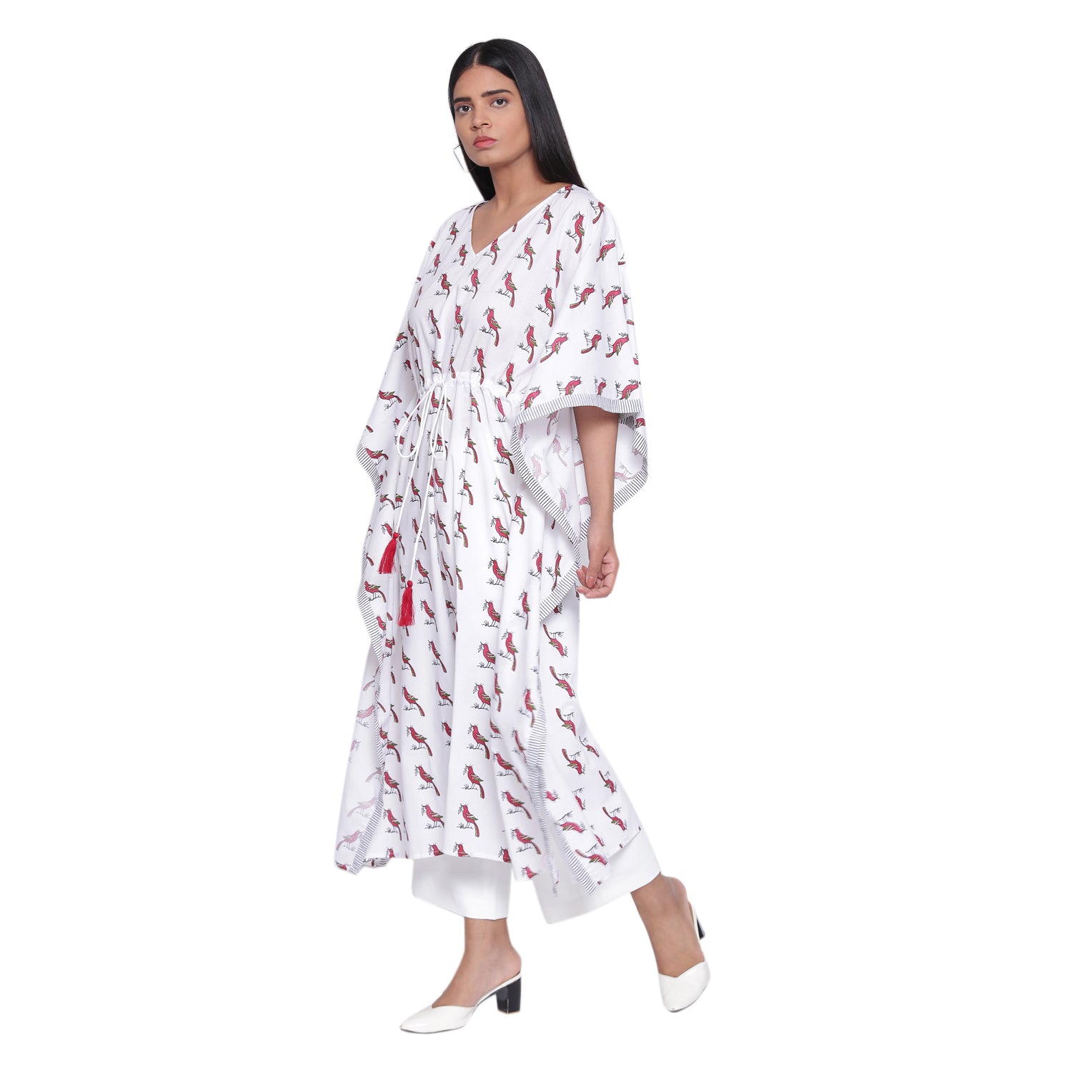 "CHIRPING BIRDS" LONG KAFTAN