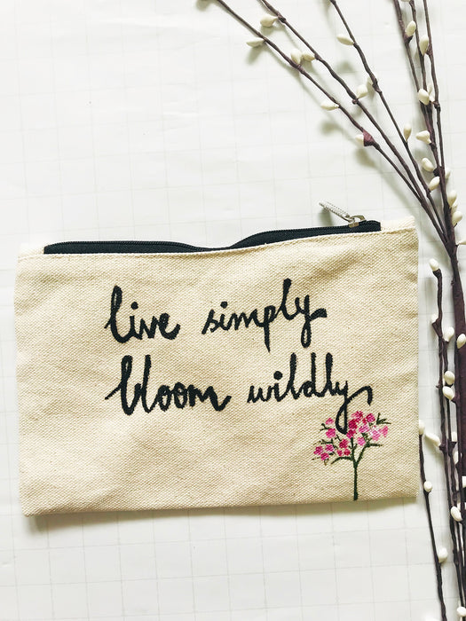 "BLOOM WILDLY" MULTIPURPOSE POUCH