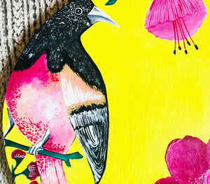 (SOLD OUT)   "THE SUNSHINE BIRD" WALL PLATE