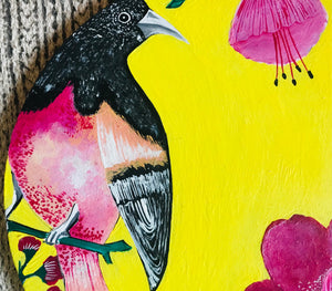 (SOLD OUT)   "THE SUNSHINE BIRD" WALL PLATE