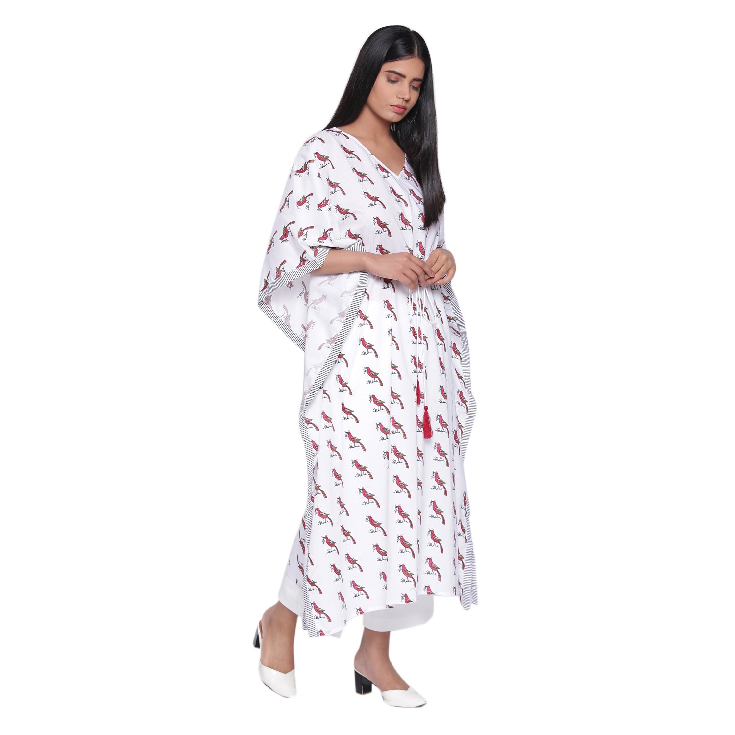 "CHIRPING BIRDS" LONG KAFTAN