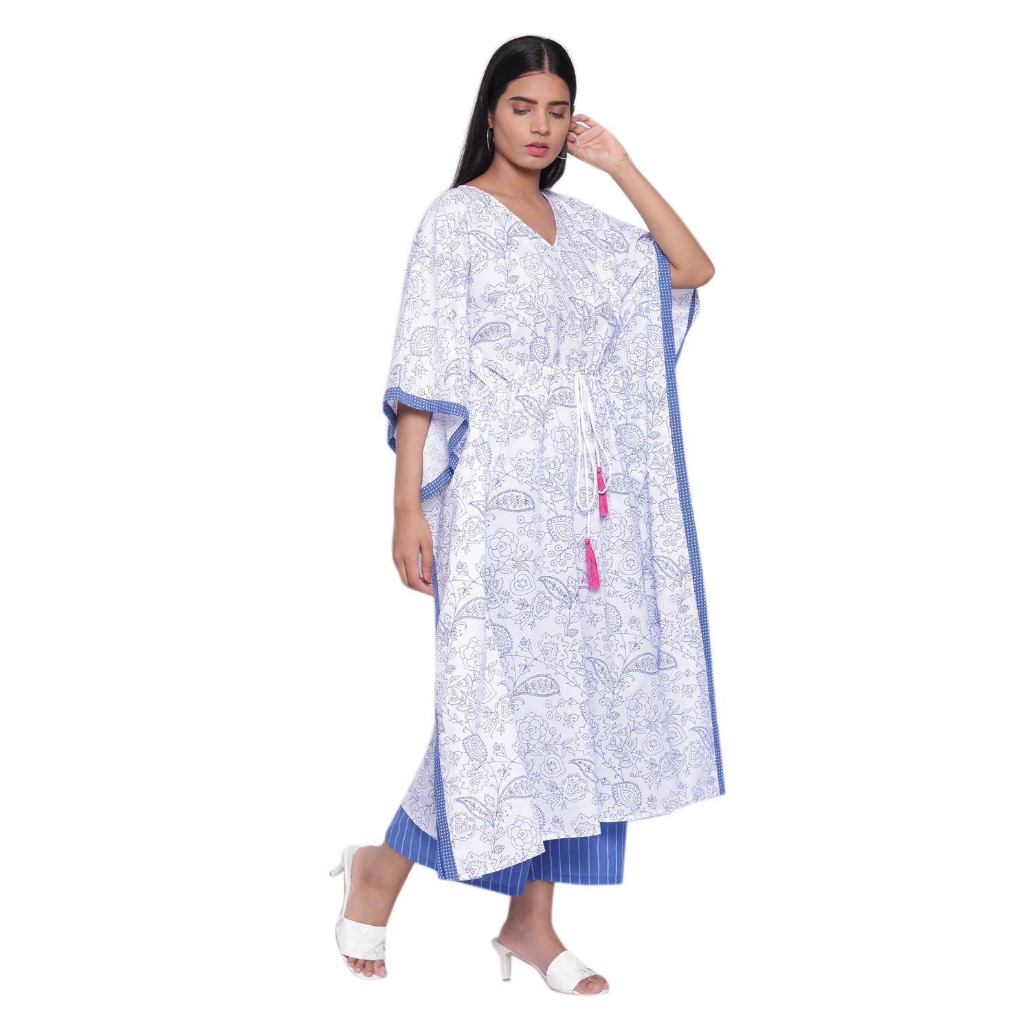 "FEELING A LITTLE BLUE" LONG KAFTAN