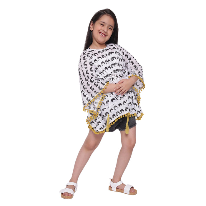 B&W ELEPHANT KAFTAN- KIDS