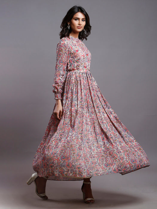 PAISLEY GATHERED PARTY DRESS
