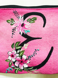 PINK "E" ALPHABET MULTIPURPOSE POUCH (SOLD OUT)