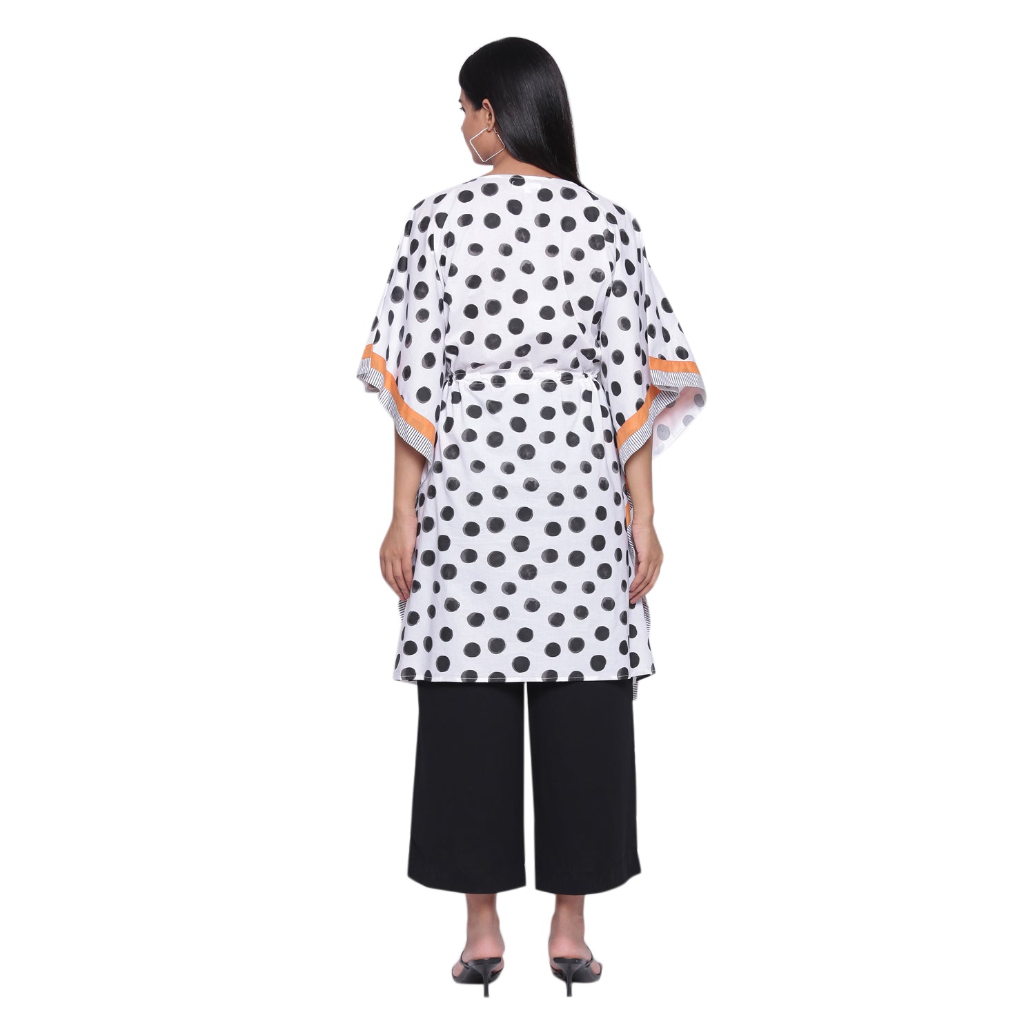 B&W POLKA KAFTAN