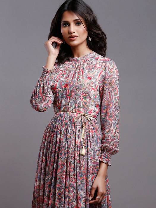 PAISLEY GATHERED PARTY DRESS