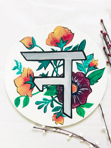 "N" ALPHABET WALL PLATE in Hindi
