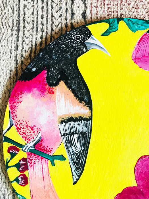 (SOLD OUT)   "THE SUNSHINE BIRD" WALL PLATE