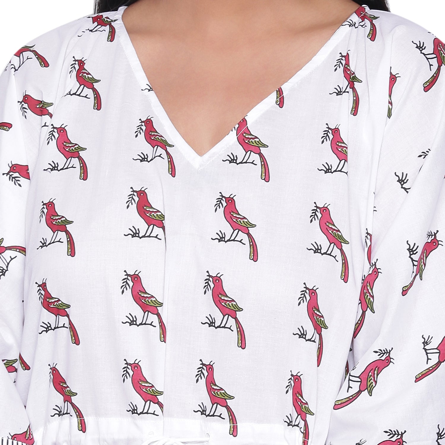 "CHIRPING BIRDS" LONG KAFTAN