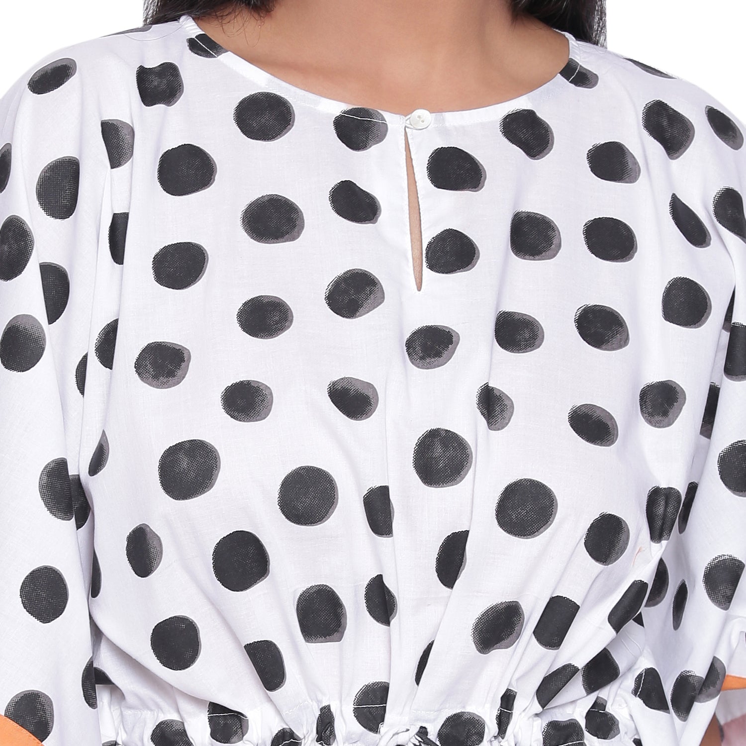 B&W POLKA KAFTAN
