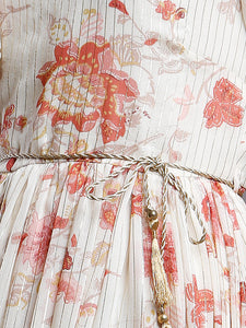 FLORAL GATHERED PARTY DRESS