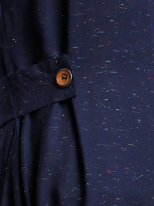 STOCK CLEARANCE SALE- NAVY TAB DETAIL DRESS SLEEVELESS