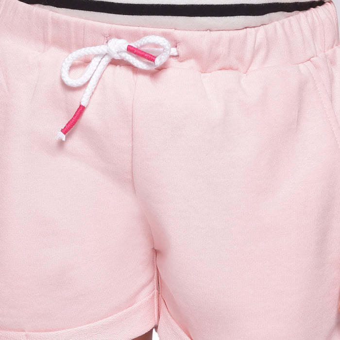 Relaxed & Comfy Shorts- Soft Pink