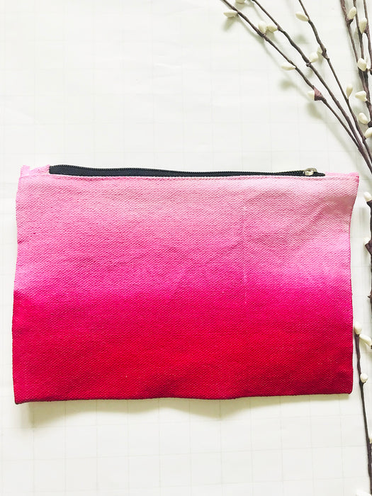 PINK OMBRE' FERN MULTIPURPOSE POUCH