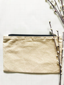 BEIGE "T" ALPHABET MULTIPURPOSE POUCH (SOLD OUT)