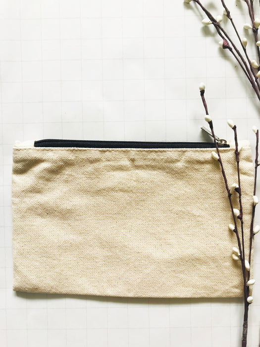 BEIGE "T" ALPHABET MULTIPURPOSE POUCH (SOLD OUT)