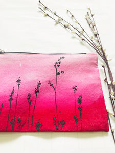 PINK OMBRE' FERN MULTIPURPOSE POUCH