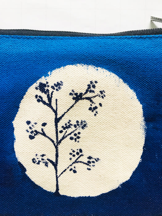 INDIGO OMBRE' FERN MULTIPURPOSE POUCH