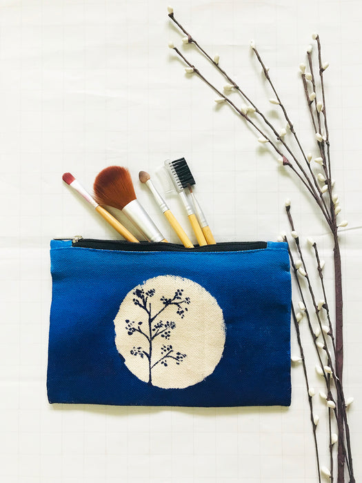 INDIGO OMBRE' FERN MULTIPURPOSE POUCH
