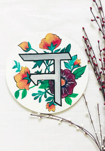 "N" ALPHABET WALL PLATE in Hindi