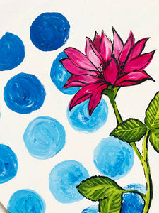 Say it with "POLKAS & FLOWERS" wall plate
