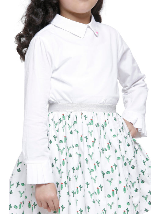 CACTUS PRINT SKIRT