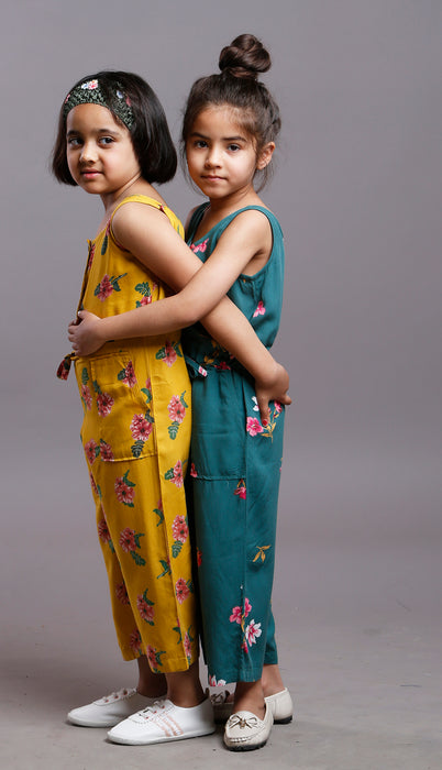 CORN YELLOW TROPICAL JUMPSUIT