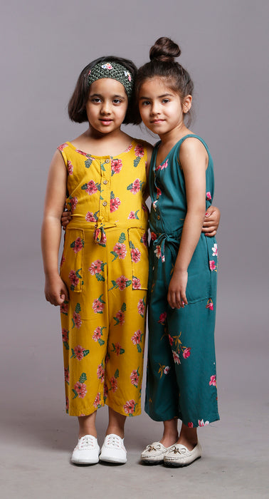 CORN YELLOW TROPICAL JUMPSUIT