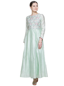 MINT EMBROIDERED ANARKALI