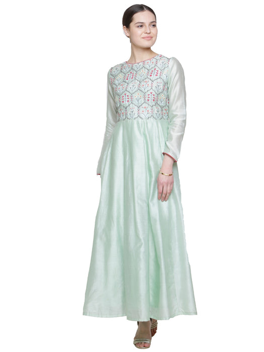 MINT EMBROIDERED ANARKALI