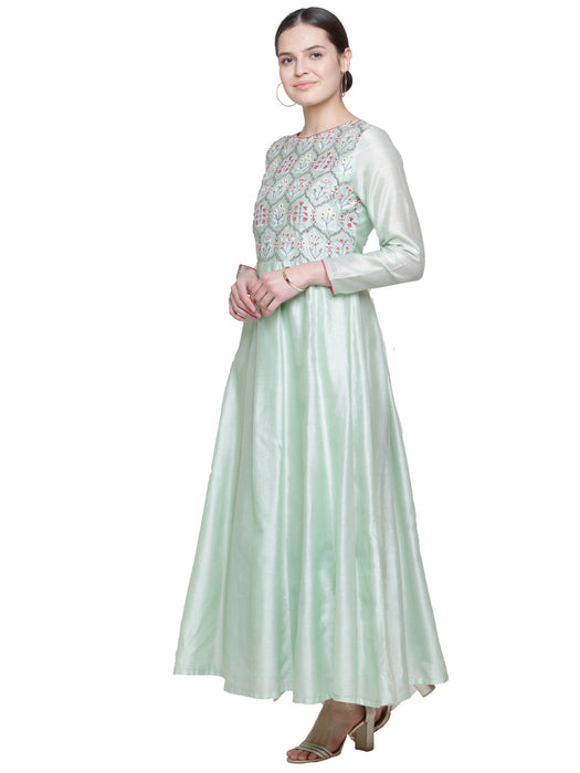 MINT EMBROIDERED ANARKALI