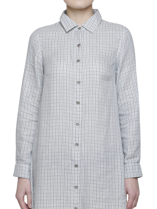 DOUBLE CLOTH SIDE BUTTON DETAIL TUNIC