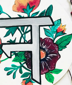 "N" ALPHABET WALL PLATE in Hindi