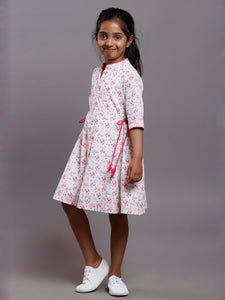 FLORAL SIDE TIE DRESS- DAUGHTERS