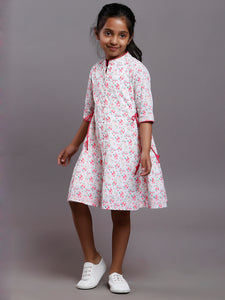 FLORAL SIDE TIE DRESS- DAUGHTERS
