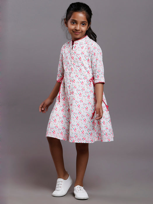 FLORAL SIDE TIE DRESS- DAUGHTERS